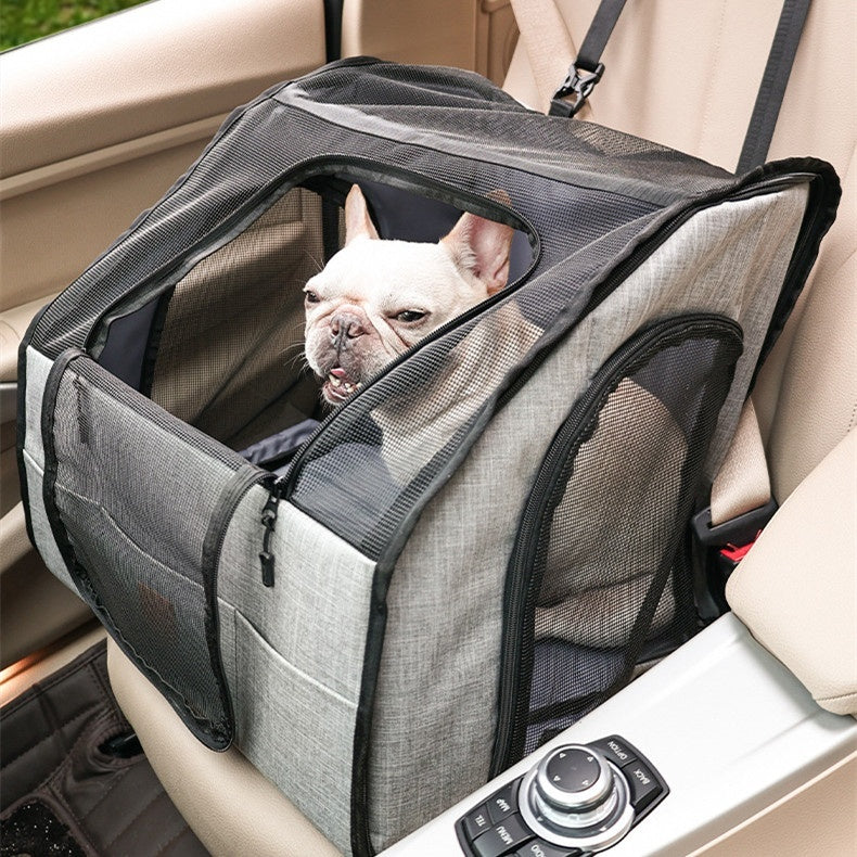 Alevra Travel-Ready Foldable Pet Car Crate